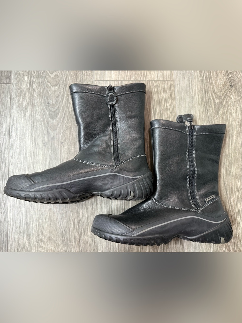 Clark’s Muckers Slope Waterproof Black Boots Leather #85238 Size 8M